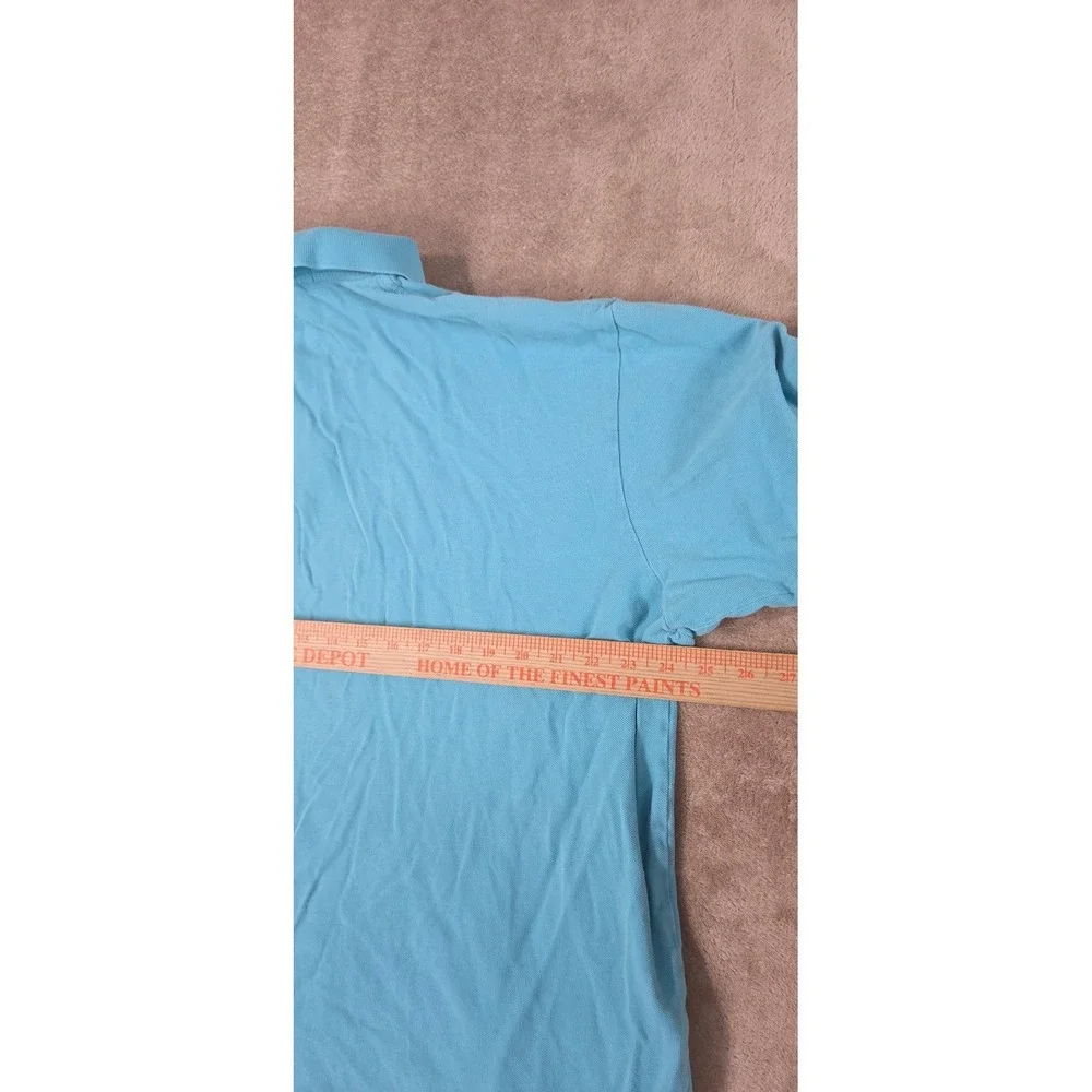 Vintage Polo Ralph Lauren Polo Shirt size XXL Light Blue Cotton Short Sleeve